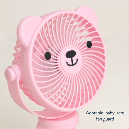Itzy Breeze 3-Speed Stroller Fan - Pink