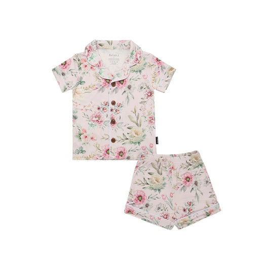 Classic Short-Sleeve PJ Set - Floral Bliss