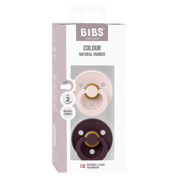 BIBS Pacifier 2PK - Petal/Plum