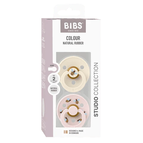 BIBS Pacifier 2PK - Bumblebee/Ivory Mix