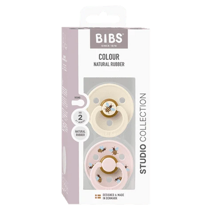 BIBS Pacifier 2PK - Bumblebee/Ivory Mix