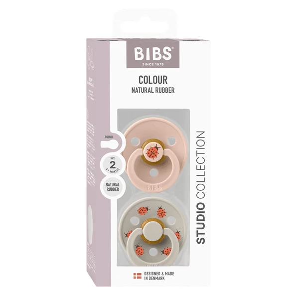 BIBS Pacifier 2PK - Ladybug/Blush Mix