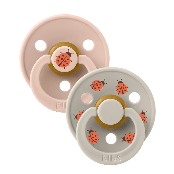BIBS Pacifier 2PK - Ladybug/Blush Mix