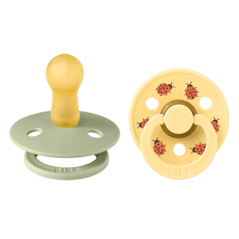 BIBS Pacifier 2PK - Ladybug/Sage Mix