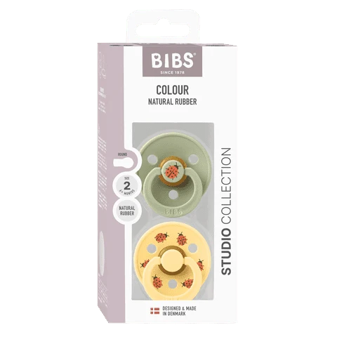 BIBS Pacifier 2PK - Ladybug/Sage Mix