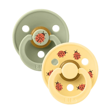 BIBS Pacifier 2PK - Ladybug/Sage Mix