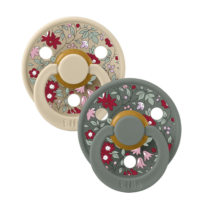 BIBS Pacifier 2PK - Anatomical Chamomile Lawn Vanilla/Pine