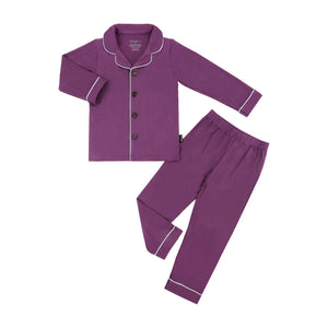 Classic Long-Sleeve PJ Set - Deep Plum