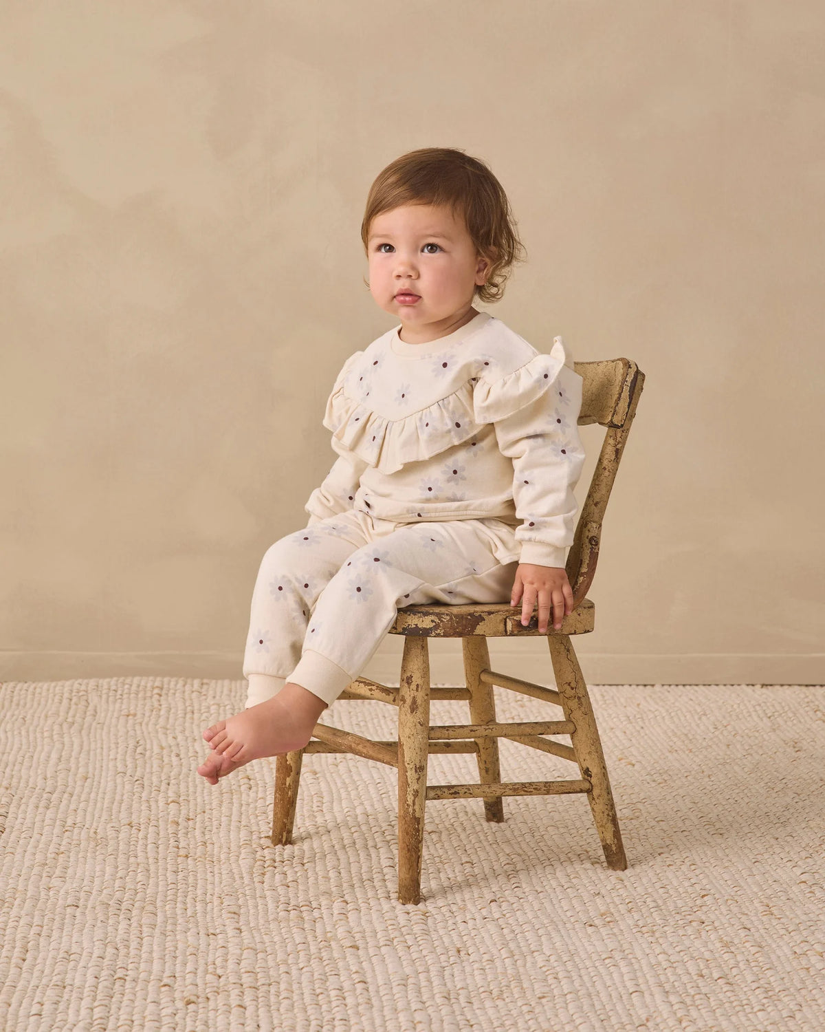 Relaxed Fleece Sweatpants - Blue Daisy
