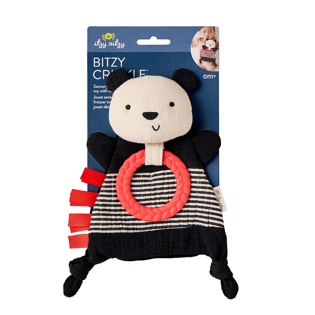 Bitzy Crinkle™ Sensory Toy With Teether