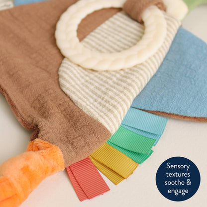 Bitzy Crinkle™ Sensory Toy With Teether