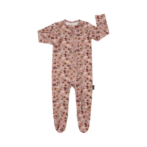 Footed Zipper Sleeper - Velvet Garden