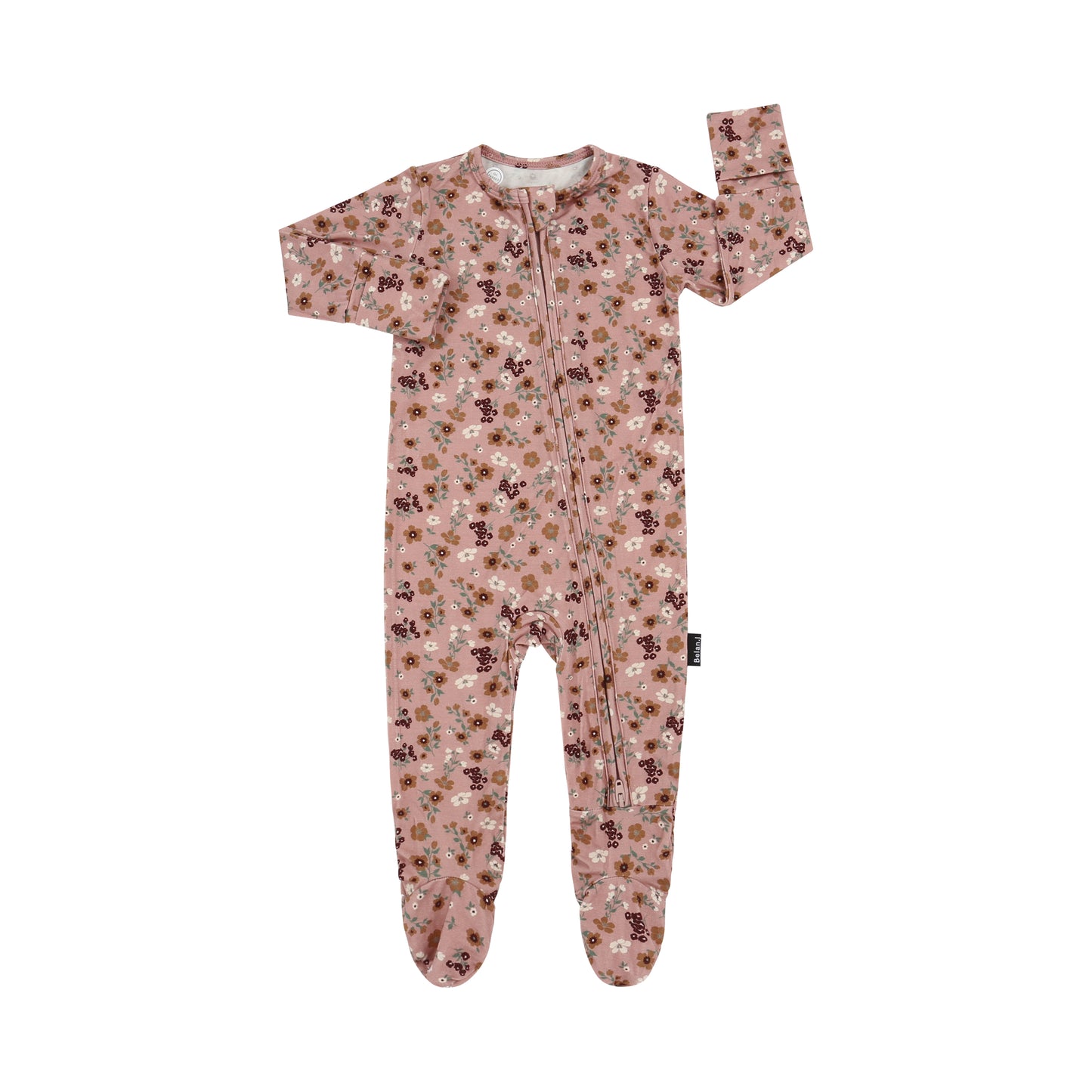 Footed Zipper Sleeper - Velvet Garden