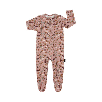 Footed Zipper Sleeper - Velvet Garden
