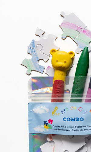Crayon Stix & Color in Puzzle - Green/Orange