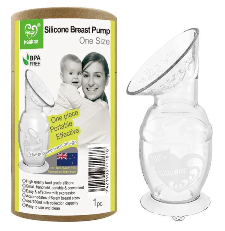 Haakaa Silicone Breast Pump with Base (100ml)