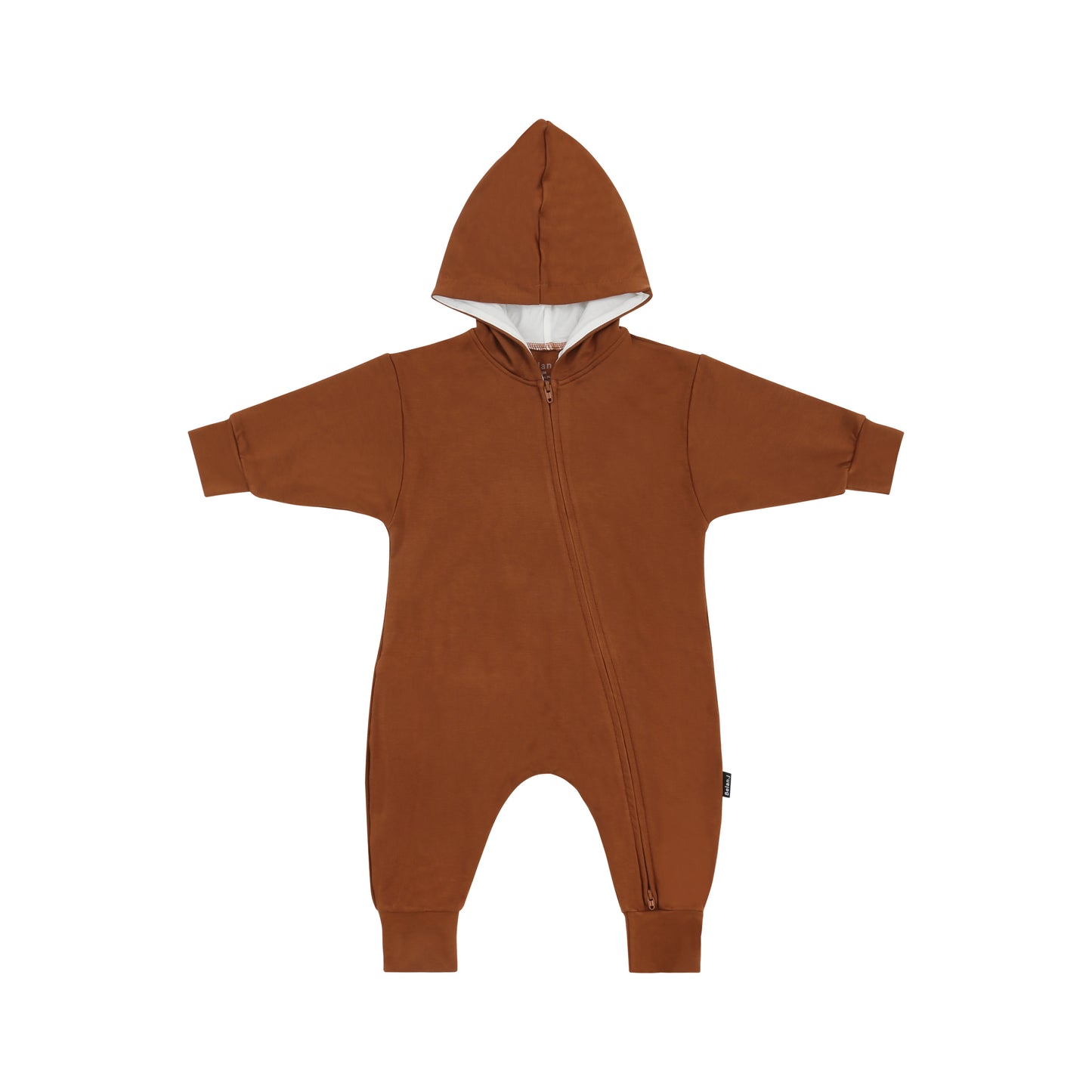 Hooded Jumpsuit - Rust