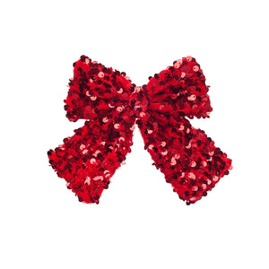 Bow Clip - Sequin Velvet