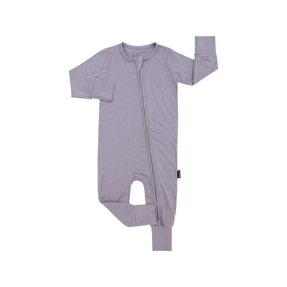 Footless Sleeper with Fold-Over Cuffs - Periwinkle