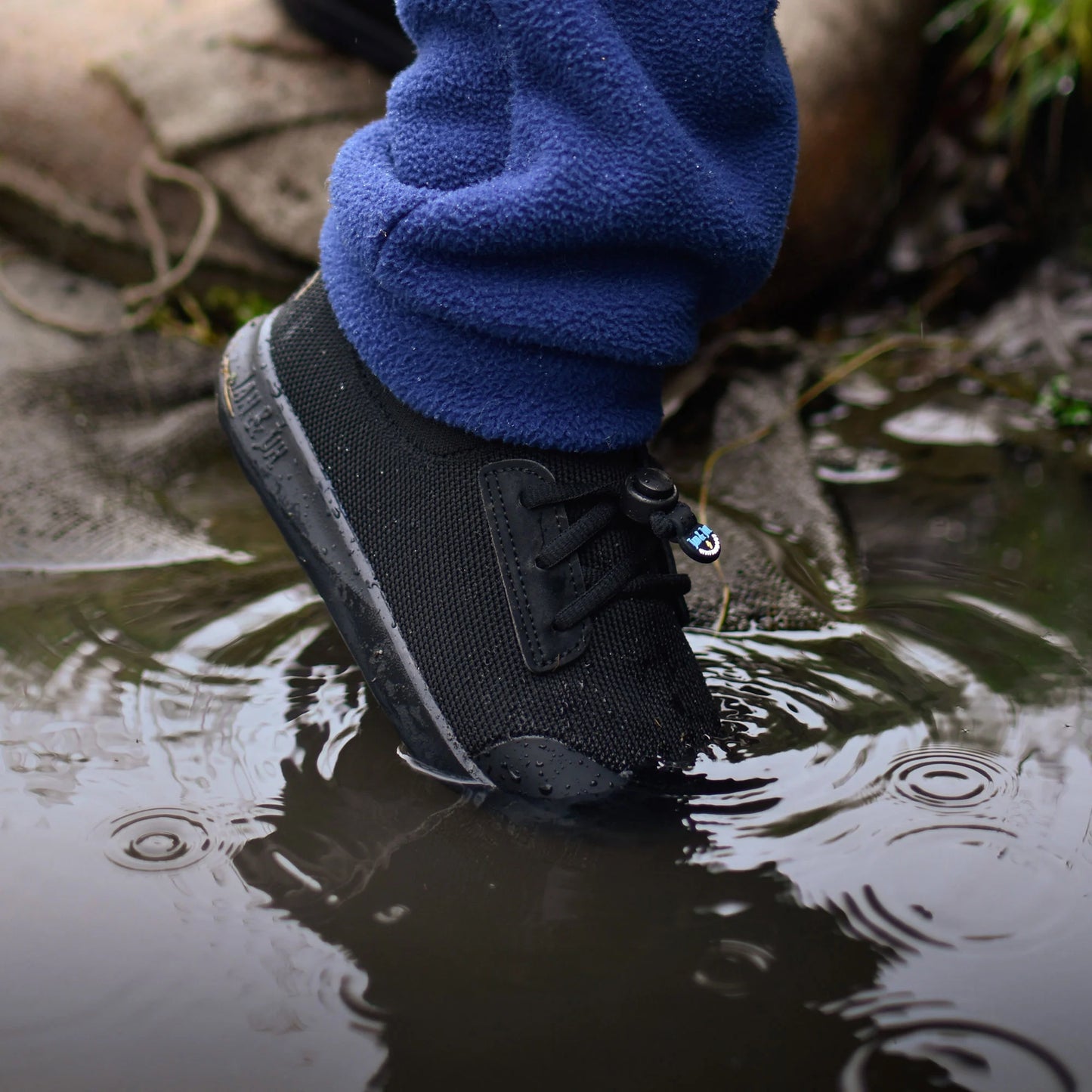 Kids Waterproof Shoes - Jet Black
