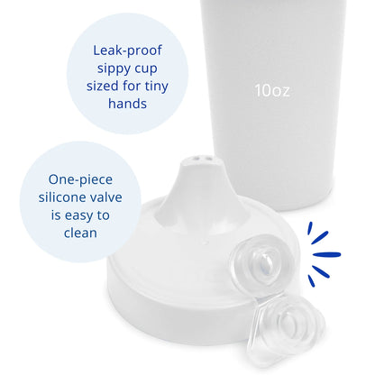 Re-Play No Spill Sippy Cup and Lid Combo - White