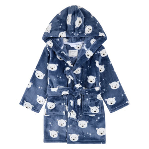 Plush Hooded Robe - Bears