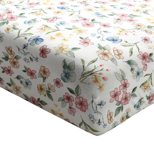 Bamboo Crib Sheet - Spring Meadow