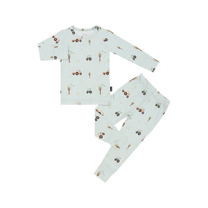 Long-Sleeve PJ Set - Tractors