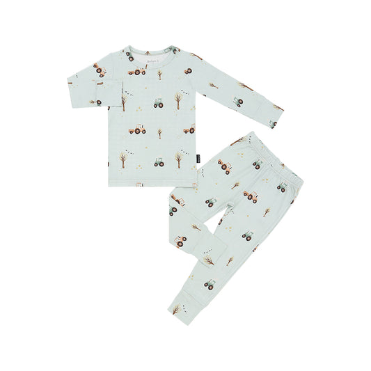 Long-Sleeve PJ Set - Tractors