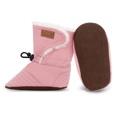 Stay-Put Winter Booties - Dusty Pink
