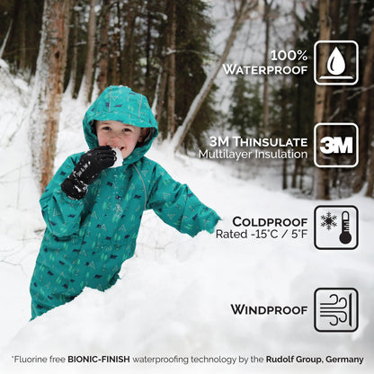 Toasty-Dry Waterproof Snow Gloves - Heather Grey