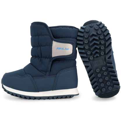 Toasty-Dry Puffy Winter Boots - Navy