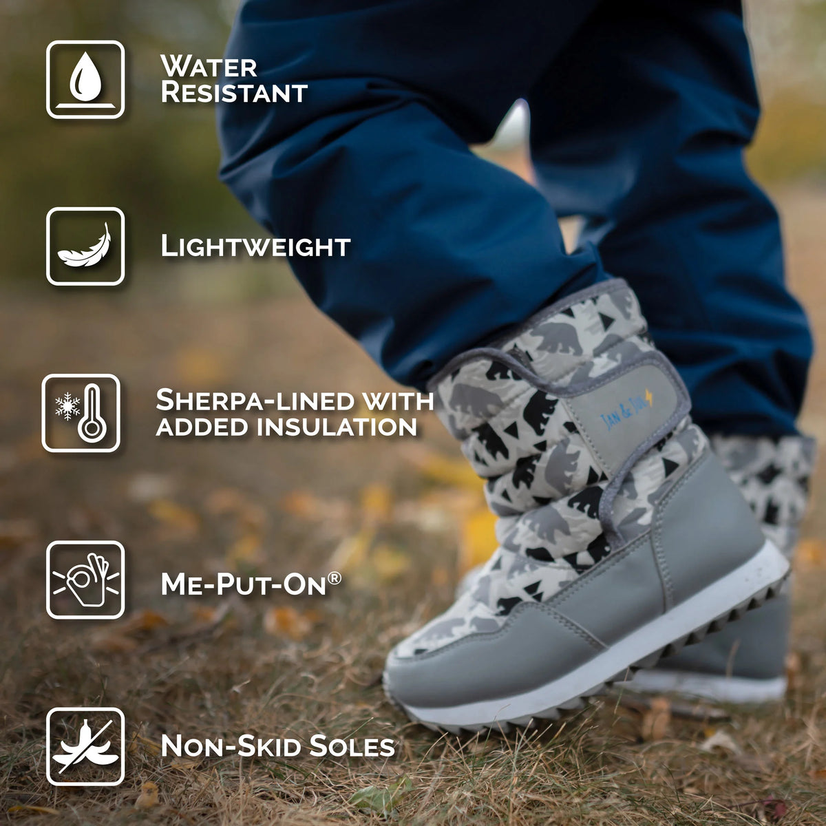 Toasty-Dry Puffy Winter Boots - Dark Plum