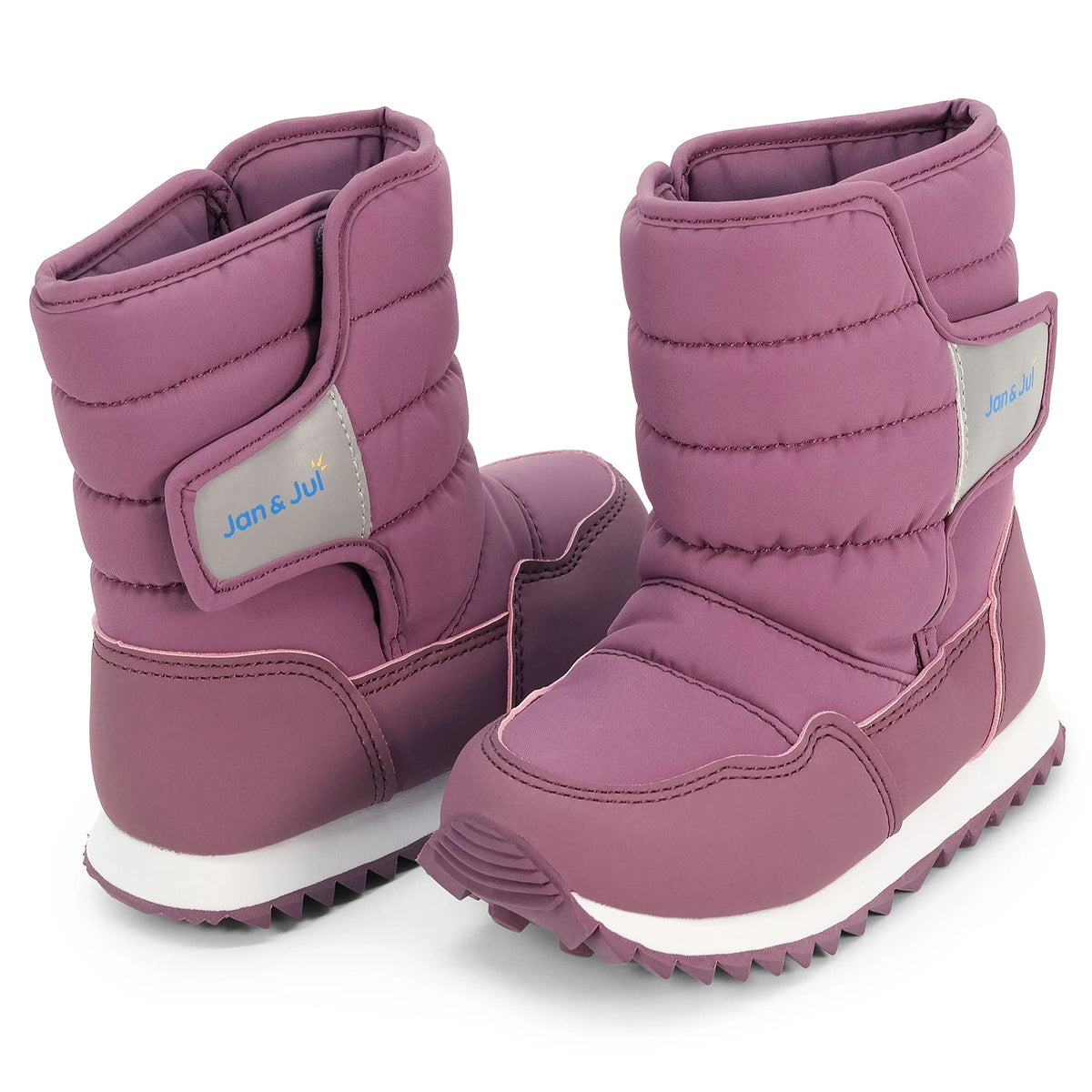 Toasty-Dry Puffy Winter Boots - Dark Plum