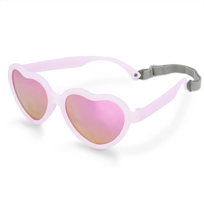 Kids Polarized Heart Sunglasses - Frosty Lavender Aurora