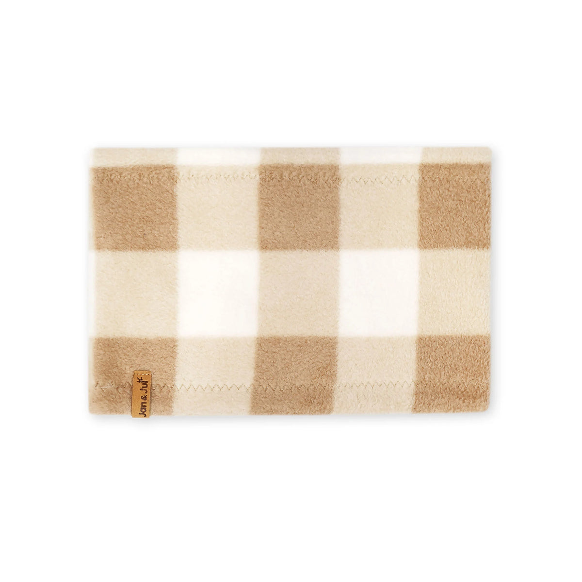 Fleece Neck Warmer - Brown Plaid