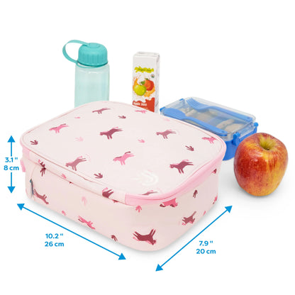 Kids Lunch Bag - Pink Ponies
