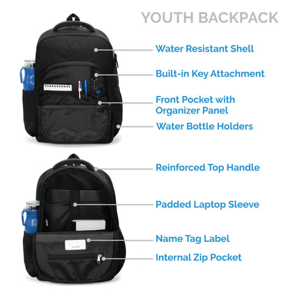 Youth Backpack - Black
