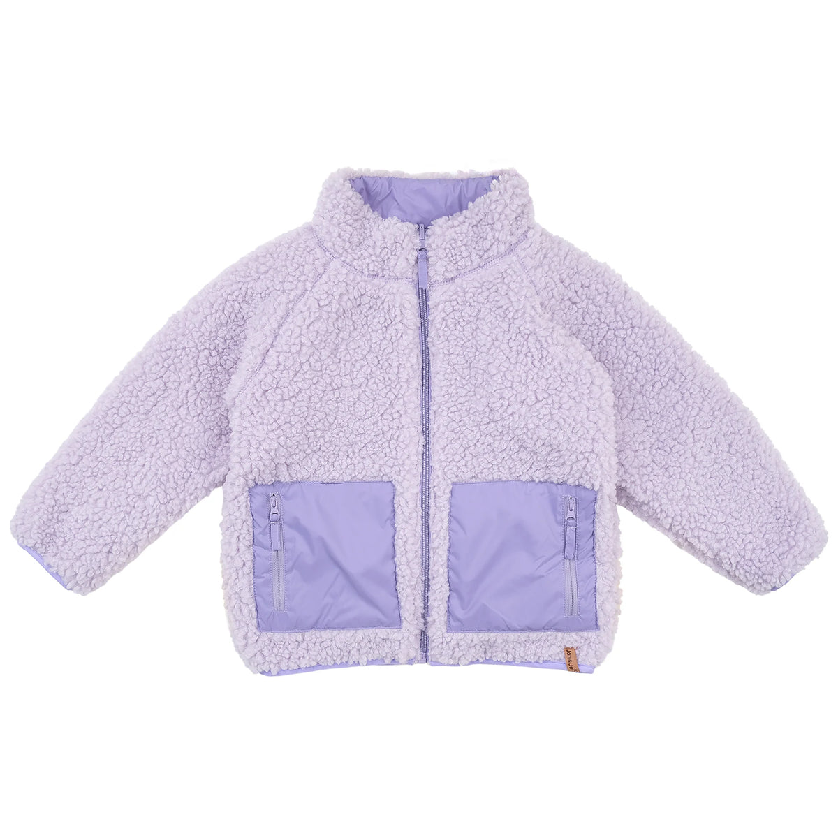 Reversible Sherpa Fleece Jacket - Lavender
