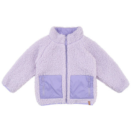 Reversible Sherpa Fleece Jacket - Lavender