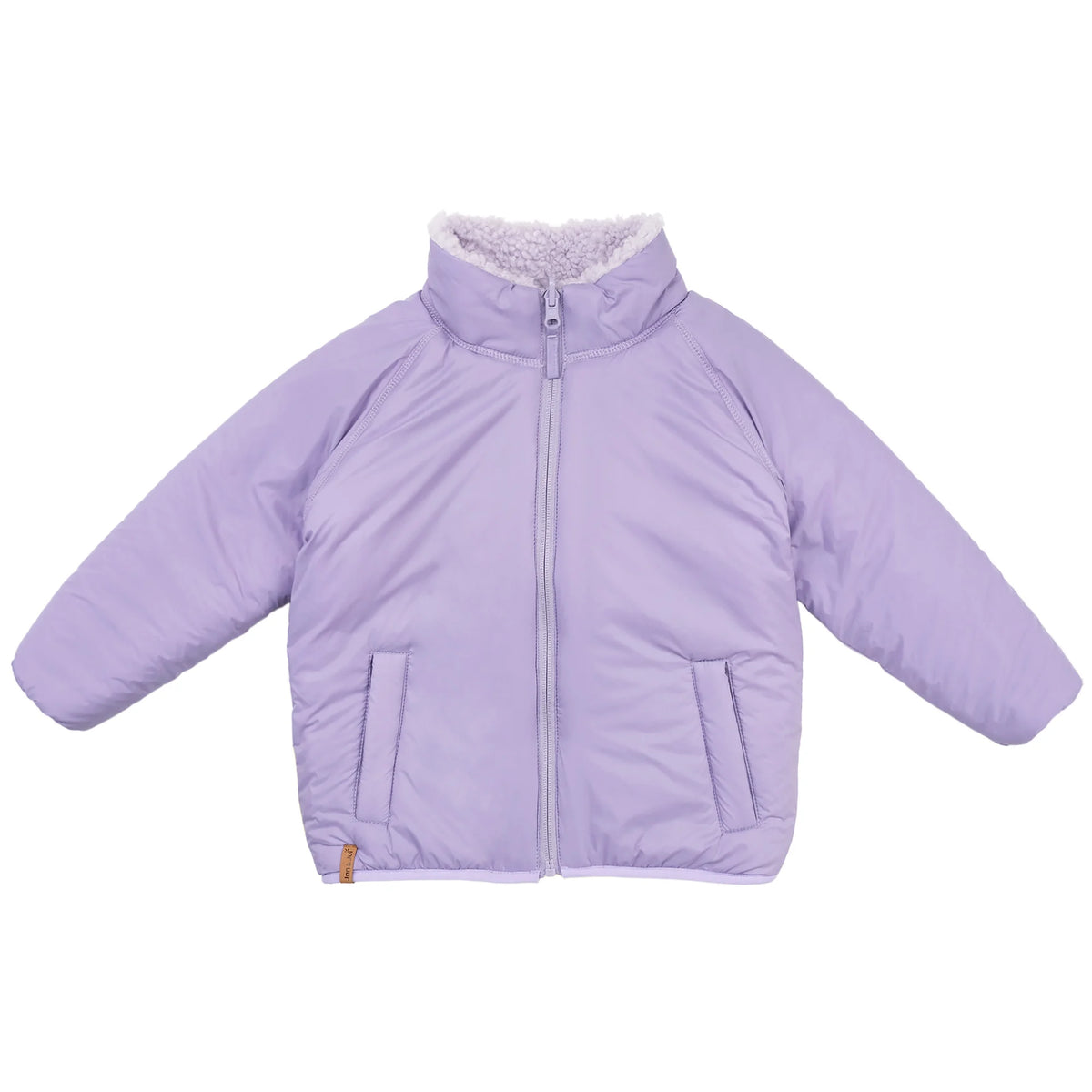 Reversible Sherpa Fleece Jacket - Lavender