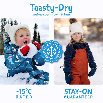 Toasty-Dry Waterproof Snow Mittens - Dark Plum