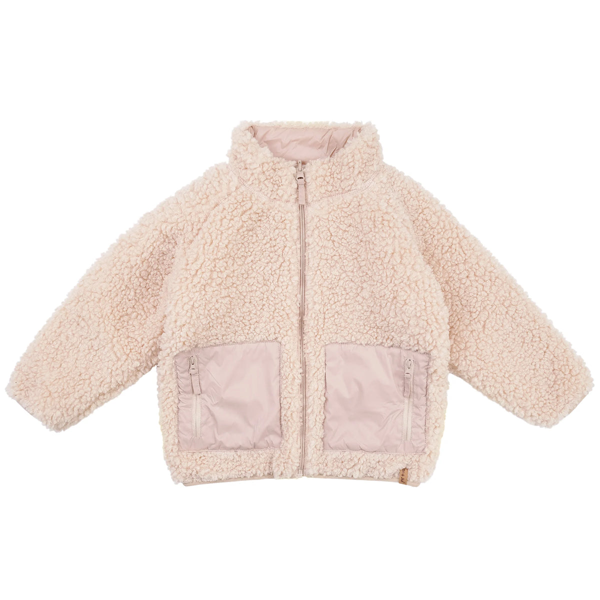 Reversible Sherpa Fleece Jacket - Oatmeal