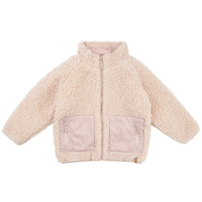 Reversible Sherpa Fleece Jacket - Oatmeal