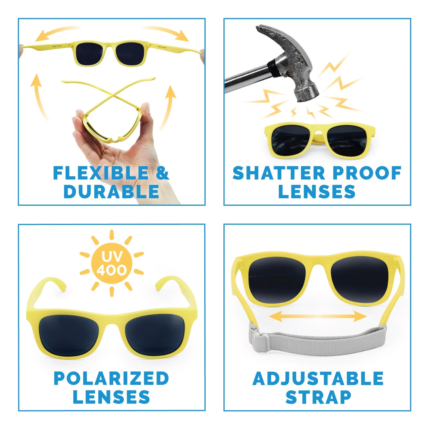 Kids Urban Polarized Sunglasses - Lemonade