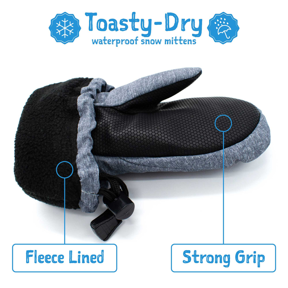 Toasty-Dry Waterproof Snow Mittens - Dark Plum