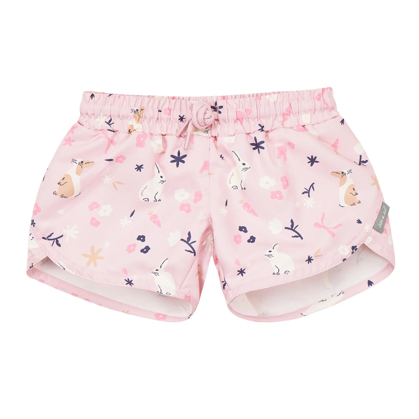 Girl's UV Swim Short - Bunny Flowers