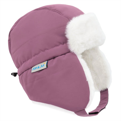 Toasty-Dry Trapper Hat - Dark Plum