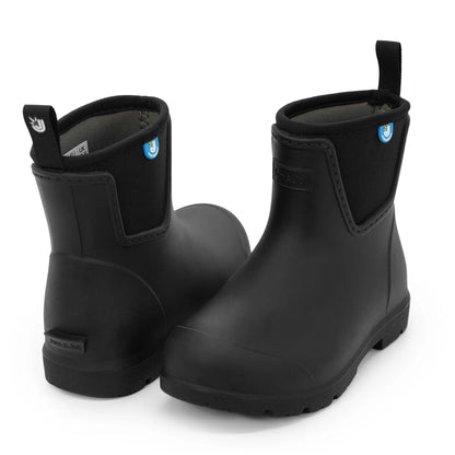 Cozy-Dry Harbour Ankle Rain Boots - Black