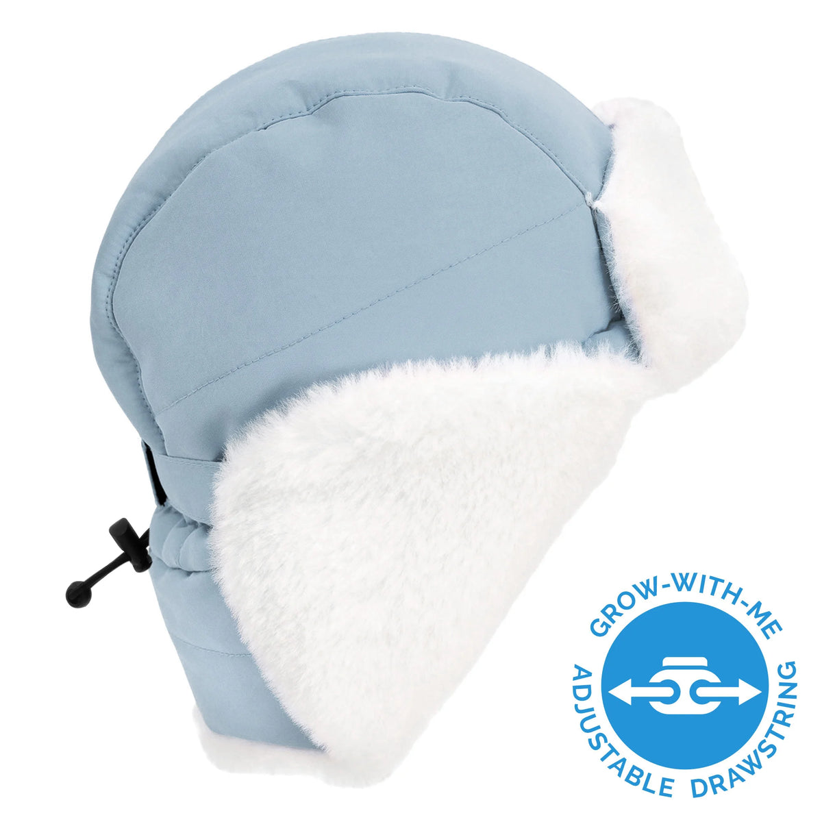 Toasty-Dry Trapper Hat - Dusty Blue